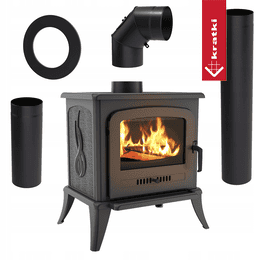 Ketaus krosnelė KRATKI K7 Ø 130 5 kW su priedais