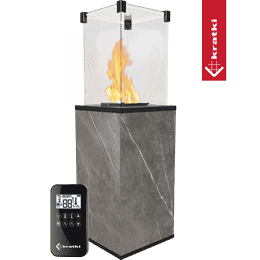 Patio Gas Heater Patio Mini Quartz Sinter Base Panel Nat Pietr Grey automatic 8,2 kW
