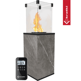 Ogrzewacz gazowy Patio spiek Naturali Grey sterowanie automatyczne 8,2 kW