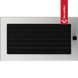 Grille de ventilation 17x30 Inox avec une persienne