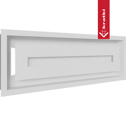 Kratka wentylacyjna kominkowa WIND 17x49 biała