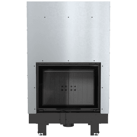 Water heating fireplace MBM 12 kW Ø 180 lift-up black thermotec lining