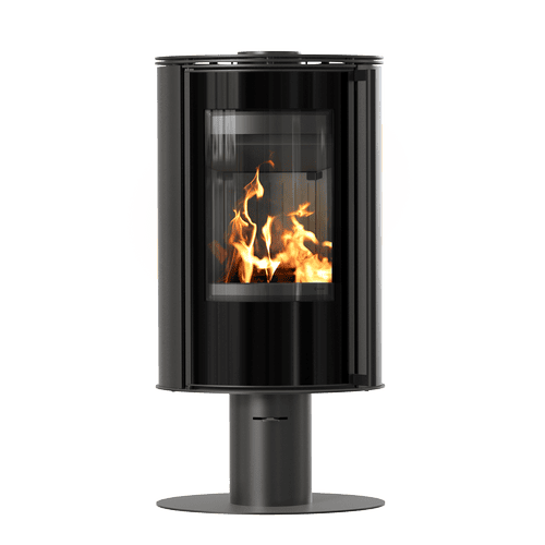 Стальная плита на пьедестале ERIK Ø 150 5,5 kW черная обшивка Thermotec