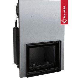 Termocamino a legna KRATKI MAJA 8 kW Ø 180 porta sollevabile