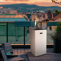 Plinski grelec Patio Slim Steel White, ročni, 8,2 kW