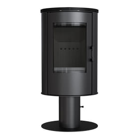 Estufa de leña de acero AB S/N/DR Ø 150 8 kW thermotec negro