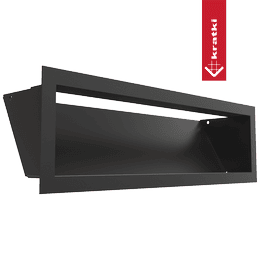 Vetracia mriežka LUFT 12x40 čierna Slim