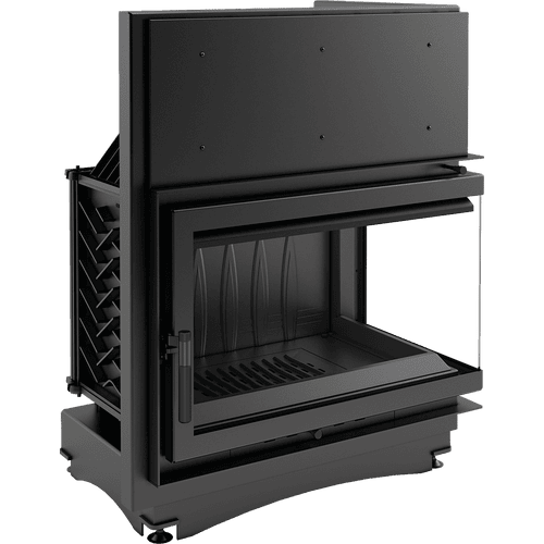 Focar semineu din fonta KRATKI OLIWIA 16 kW Ø 200 colt dreapta