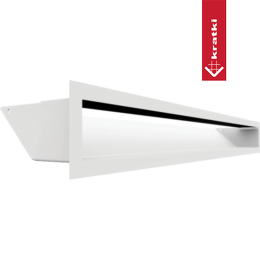 Ventilasjonsdeksel LUFT 9x80 hvit Slim