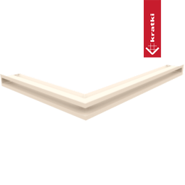 Capac aerisire LUFT colt dreapta 54,7x76,6x6 crem Slim