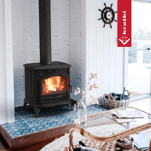 Estufa de leña de hierro fundido KRATKI K6 Ø 130 8 kW | Kratki