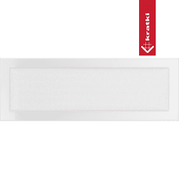 Ventilasjonsdeksel 17x49 hvit