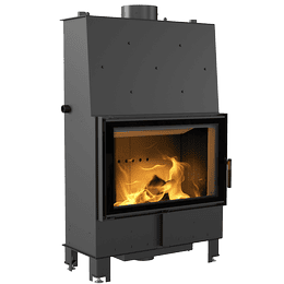 Wasserführender Kamineinsatz KRATKI LUCY 16 kW Ø 200 schwarz Verkleidung