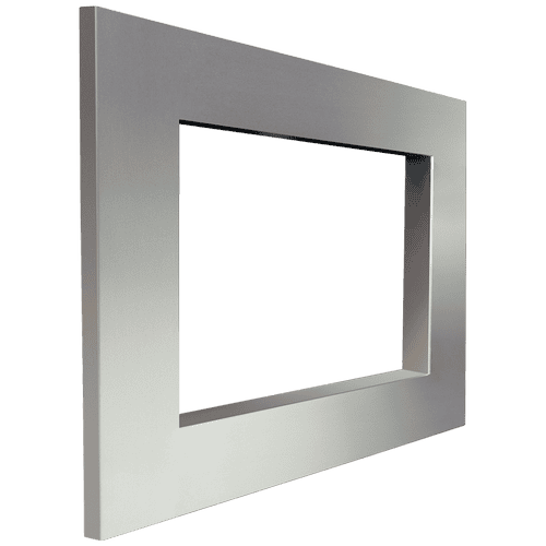 Brushed steel frame for AMELIA insert with guillotine