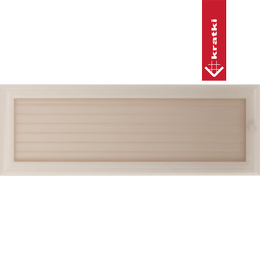 Kratka kominkowa Oskar 17x49 kremowa z żaluzją