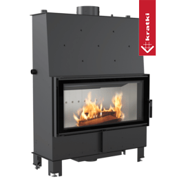 Waterverwarming open haard KRATKI LUCY 20 kW Ø 200 Dubbel glas