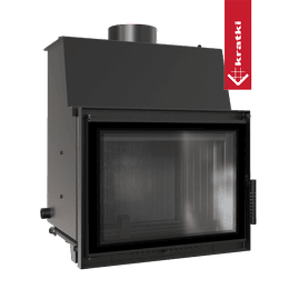 Krbová vložka s teplovodním výměníkem KRATKI ZUZIA 12 kW Ø 200 černé obložení Thermotec