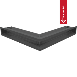 Vent Cover LUFT corner 56x56x9 graphite Slim
