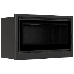 Kamin-Kassette KRATKI ARKE 95 14 kW Ø 200 schwarz Verkleidung