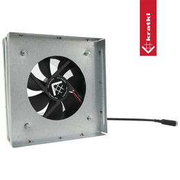 Collegamento con ventilatore 17x17 fi 125