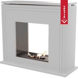 portal Bioethanol fireplace JUNE TUNNEL TÜV white