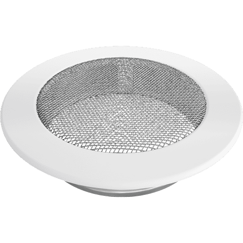 Решетка круглая   диаметр 150/белая