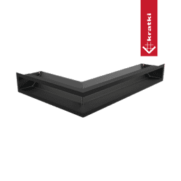Ventilkåpa LUFT hörn höger 40x60x9 svart