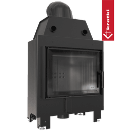 Stalen haard KRATKI MBM 10 kW Ø 200 zwart thermotec
