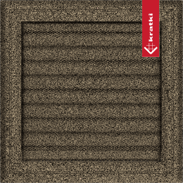 Lüftungsgitter Oskar 22x22 schwarz und gold Jalousie