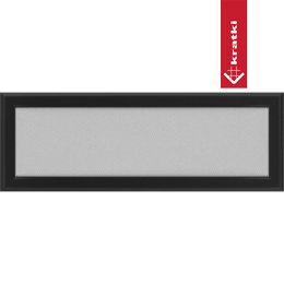 Kratka wentylacyjna kominkowa Oskar 17x49 czarna