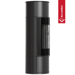 Stufa a legna KRATKI AMBLER Ø 150 7 kW nero thermotec