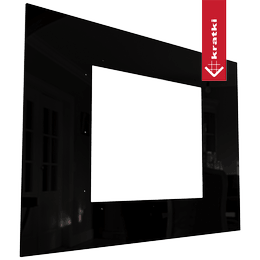 szyba czarna  OSCAR black panel hartowana, lakierowana, poler 630x900