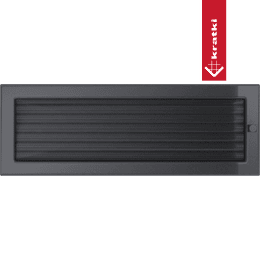 Vent Cover 17x49 graphite with blinds