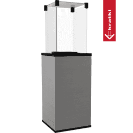 Patio a Gas de cuarzo sinterizado Filo Argento controllo manuale 8,2 kW