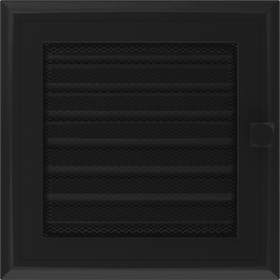 Vent Cover Oskar 17x17 black with blinds
