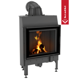 Čelični kamin KRATKI NADIA 10 kW Ø 200 crni thermotec