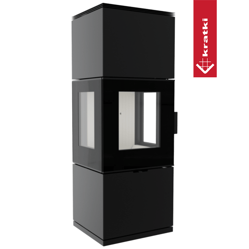 Vedfyrt stålovn INGA GRILLER 8 kW Ø 150