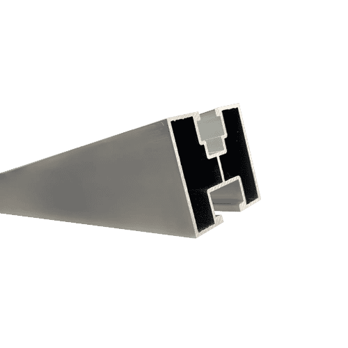 Profil aluminiowy na wpust przesuwny - 422 cm