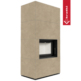 Modulaarinen takka KRATKI FLOKI BOX 8 kW Ø 160 kvartsisintteri FOKOS RENA