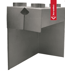 Distribuidor 4x100 para inserto de chimenea izquierdo Oliwia