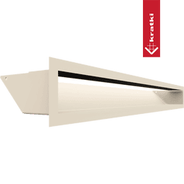 Kratka wentylacyjna kominkowa LUFT 9x80 kremowa Slim