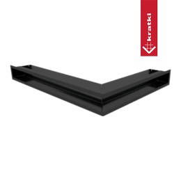Ventilatiedeksel LUFT hoek links 76,6x54,7x9 zwart