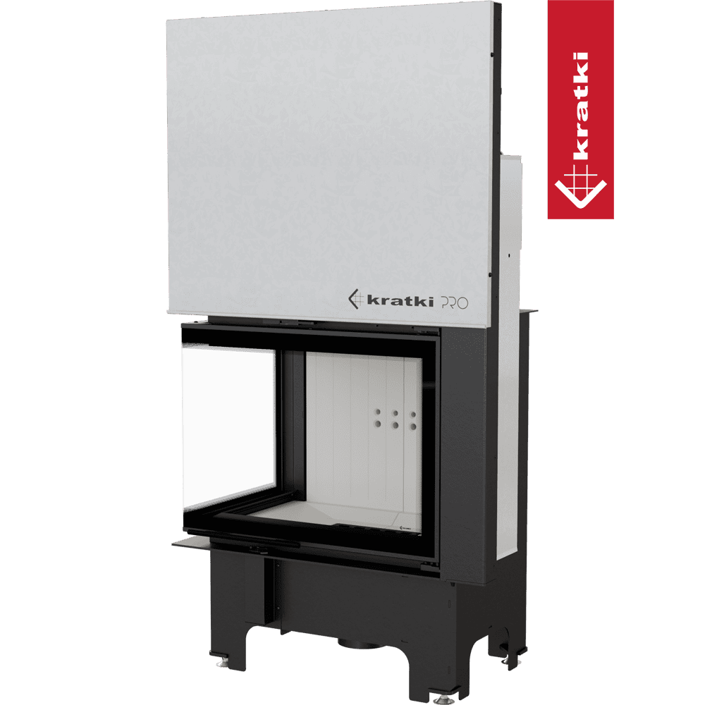 Steel fireplace KRATKI VNL 700/480 12 kW Ø 200 Lift-up