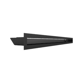 Kratka wentylacyjna kominkowa LUFT 6x80 czarna