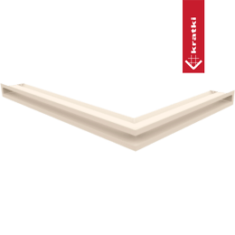 Capac aerisire LUFT colt stanga 76,6x54,7x6 crem Slim
