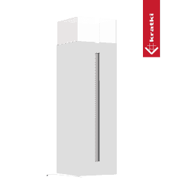 Freestanding bio-fireplace ROMEO SQUARE white