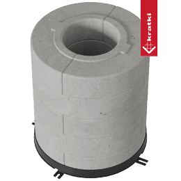 Satz Betonsammelscheiben 10 Stk. 5 Schichten für Kaminöfen REN/L