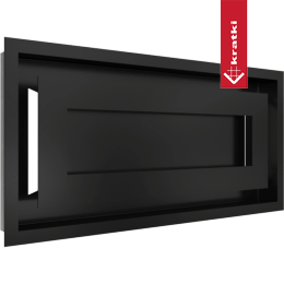 Ventilatierooster WIND 22x45 zwart