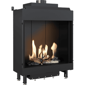 Gas Fireplace LEO 62 front facing natural gas ∅ 100/150 8 kW
