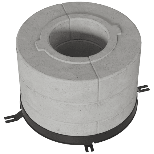 Set of concrete accumulation discs 6 pcs. 3 layers for stoves TORA/M